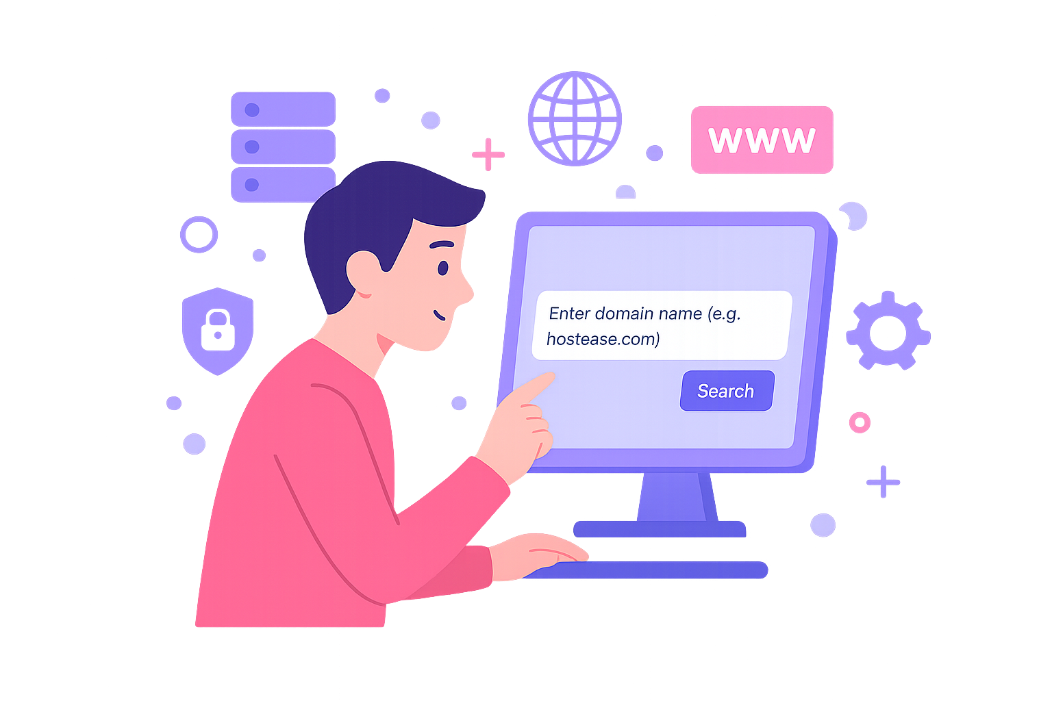 Domain Search Illustration